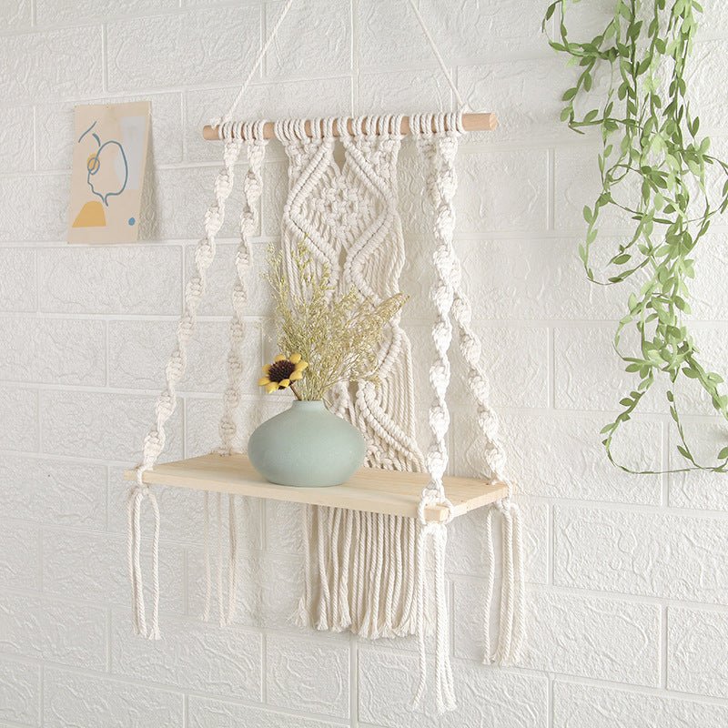 Hand-Woven Tapestry Cotton Rope Wall Hanging - Image 3