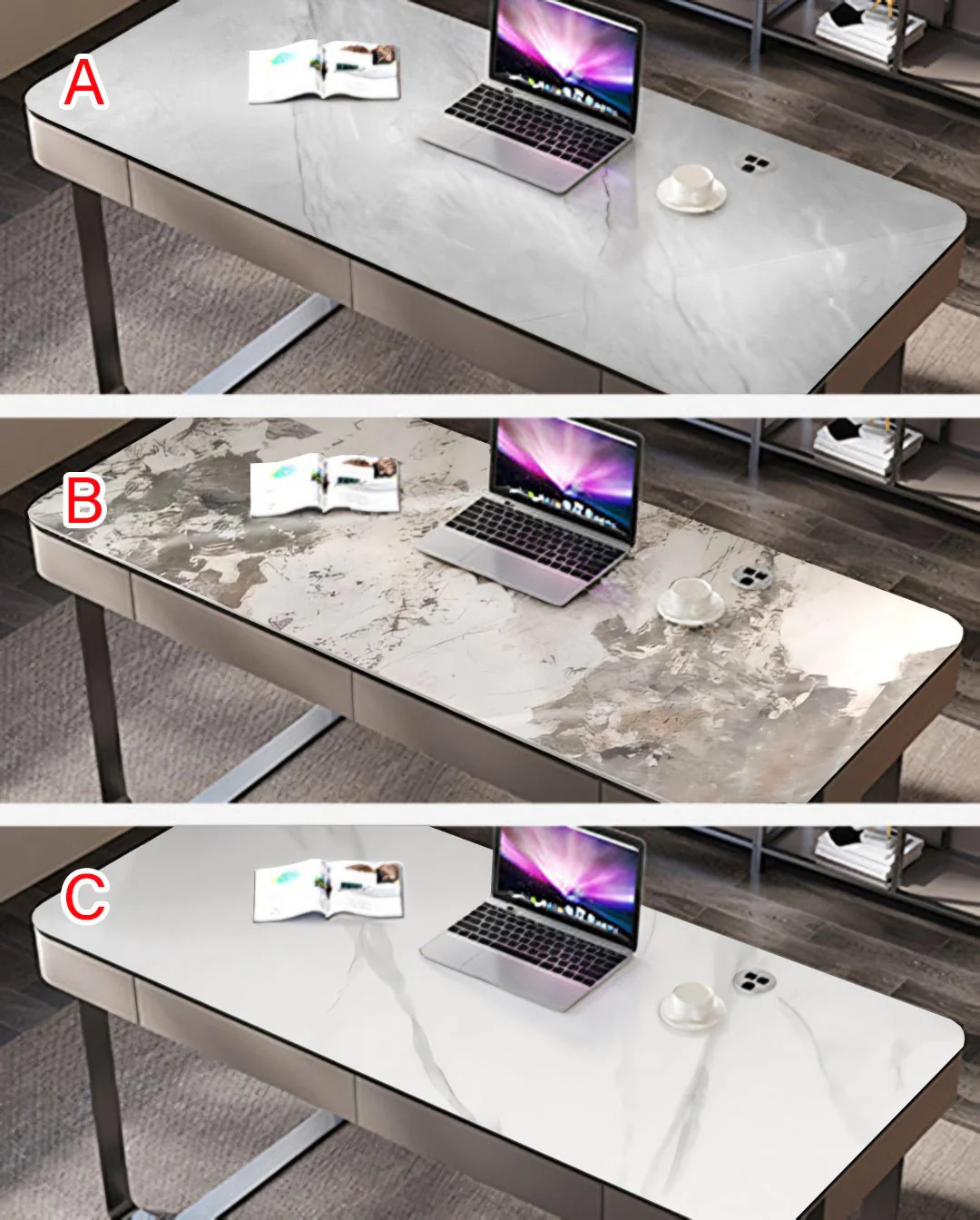 Hanna Office Desk, Sintered Stone - Image 10