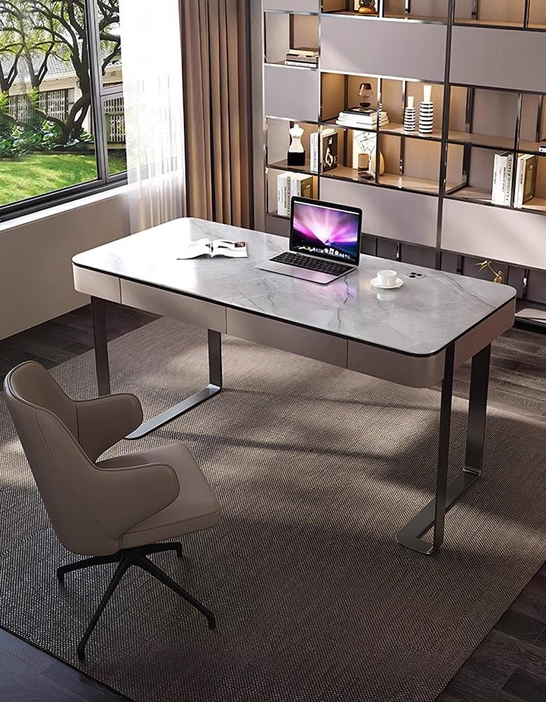 Hanna Office Desk, Sintered Stone - Image 7