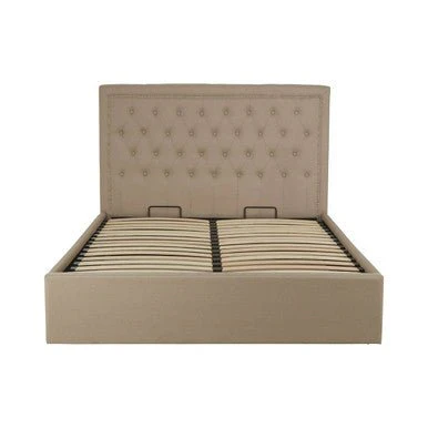 Hannah Beige Ottoman Double Bed - Image 4