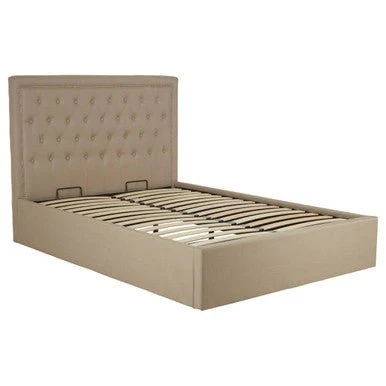 Hannah Beige Ottoman Double Bed - Image 5
