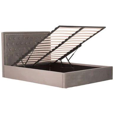 Hannah Grey Ottoman King Bed - Image 5