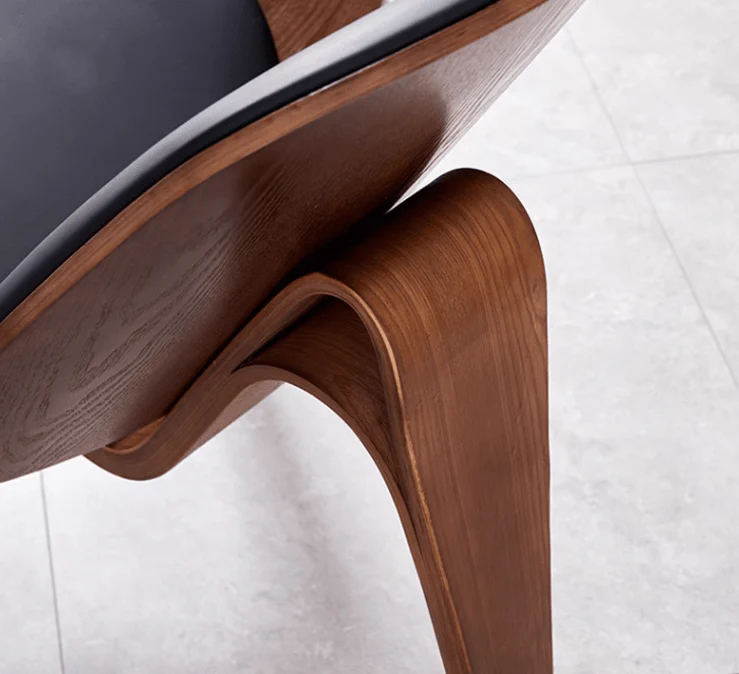 Hans Wegner CH07 Shell Chair, Black & Walnut - Image 8