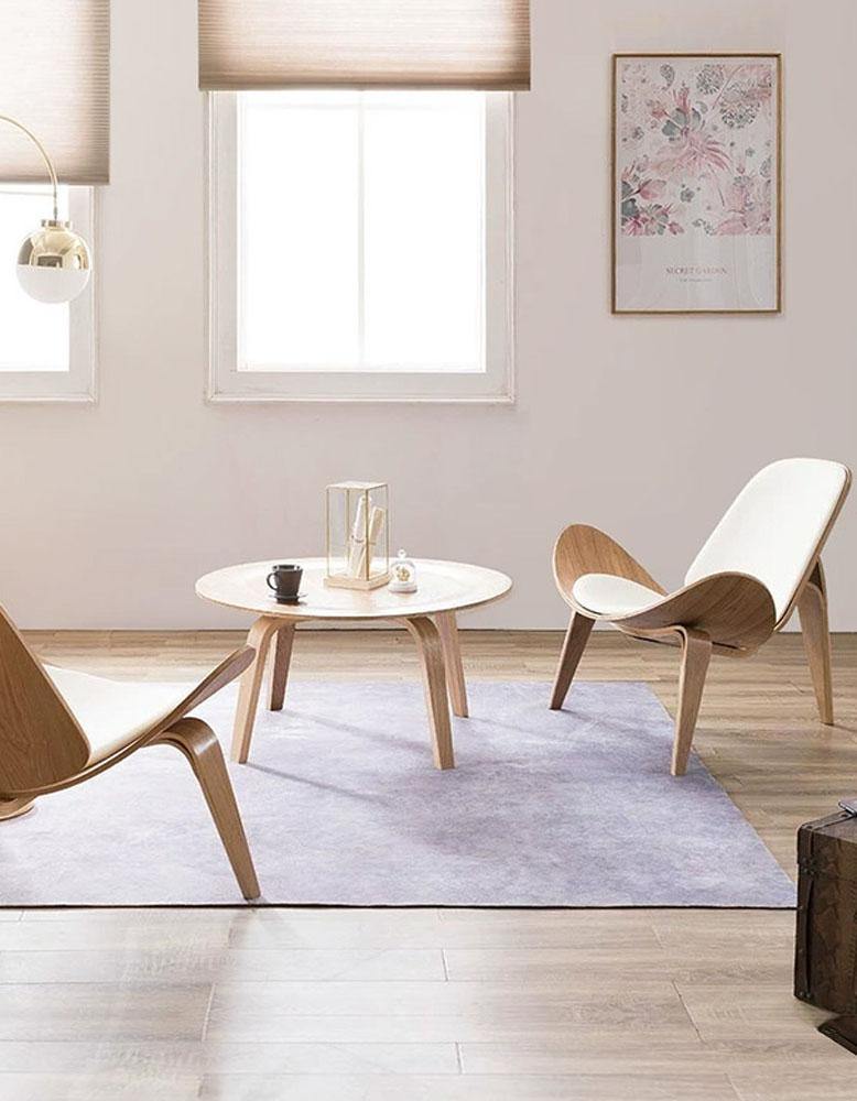 Hans Wegner CH07 Shell Chair, White & Oak - Image 6