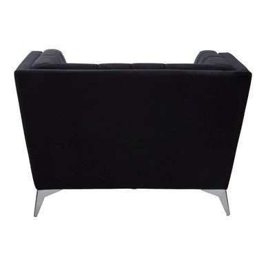 Hansa Black Velvet Chair - Image 4