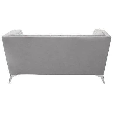 Hansa Two Seat Grey Velvet Sofa - Image 4