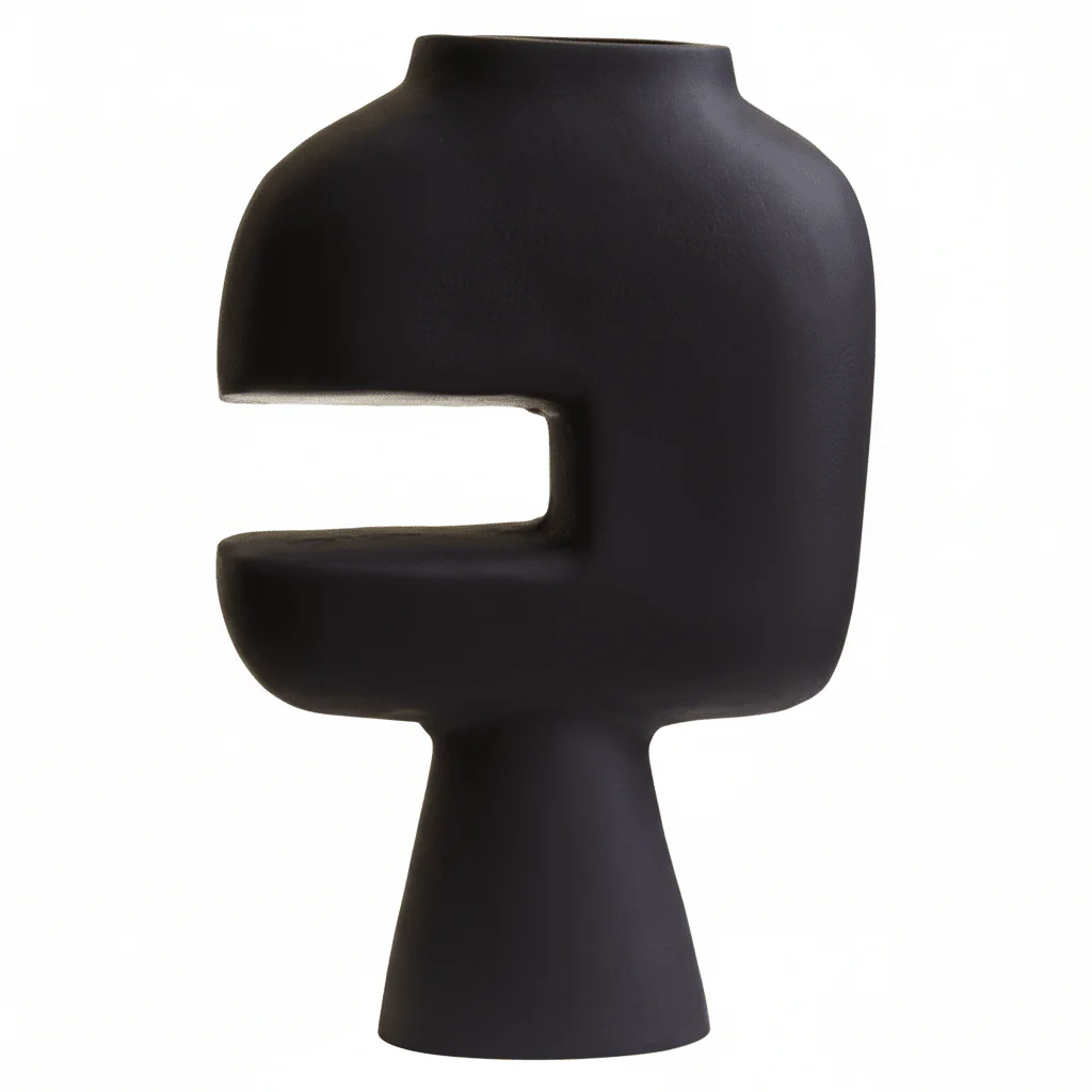 Hapax Abstract Large Black Vase - Image 7