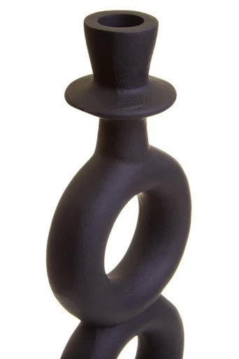 Hapax Large Black Candle Holder - Image 12