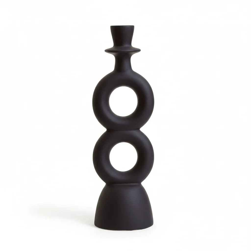 Hapax Large Black Candle Holder - Image 8