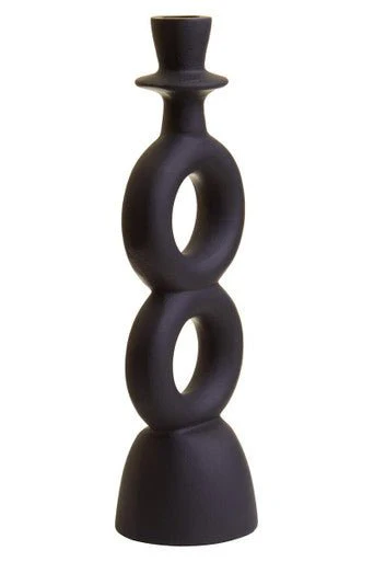 Hapax Large Black Candle Holder - Image 9