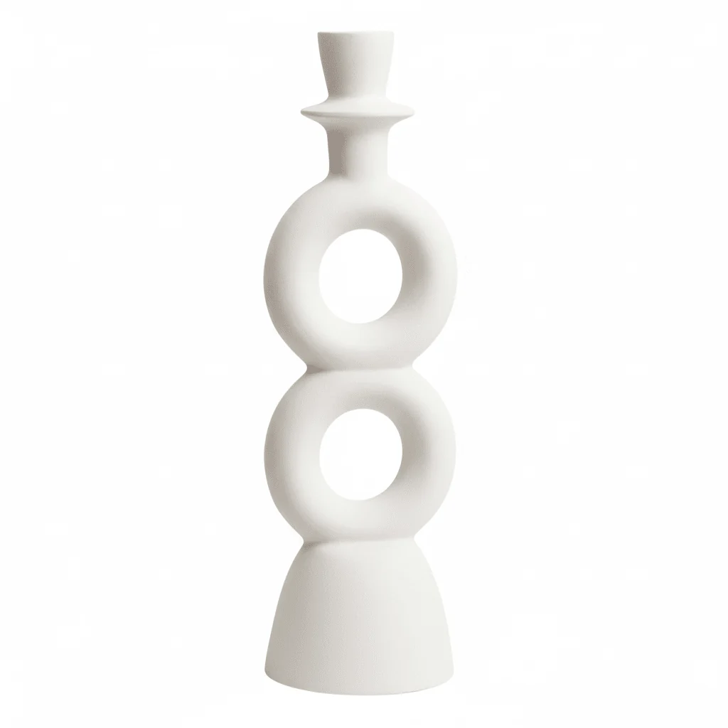 Hapax Large Cream Candle Holder - Image 3