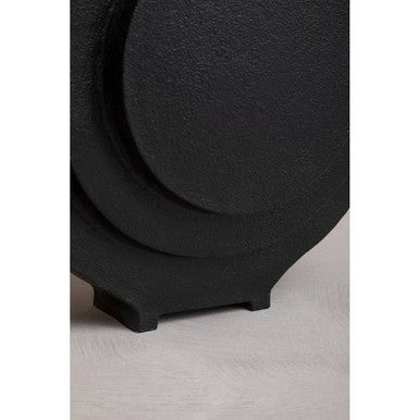 Hapax Round Matt Black Finish Vase - Image 4