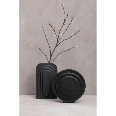 Hapax Round Matt Black Finish Vase - Image 7