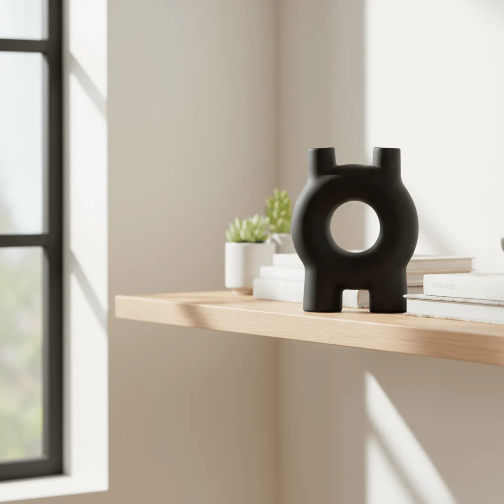 Hapax Small Black Candle Holder - Image 5