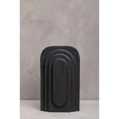 Hapax Tall Matt Black Finish Vase - Image 3