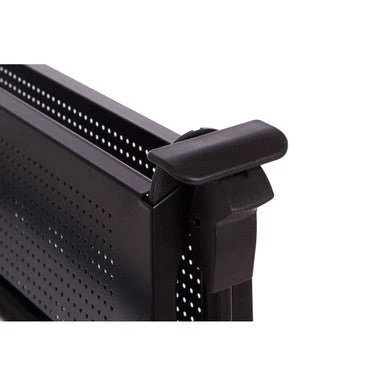 Harlow Black Rectangular Folding Kitchen Trolley - Image 2