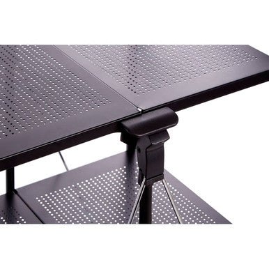 Harlow Black Rectangular Folding Kitchen Trolley - Image 3