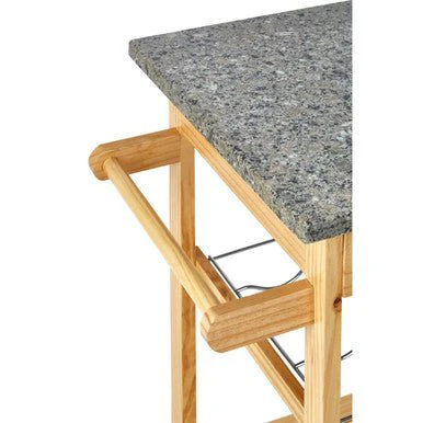 Harlow Glenn Pinewood Large Kitchen Trolley - Image 4