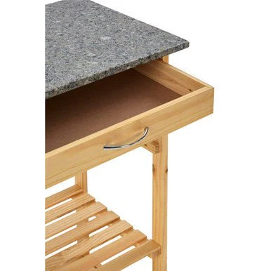 Harlow Glenn Pinewood Large Kitchen Trolley - Image 5