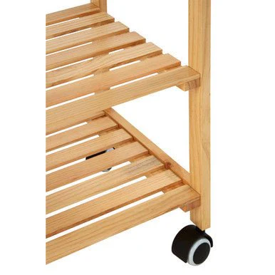 Harlow Glenn Pinewood Large Kitchen Trolley - Image 7