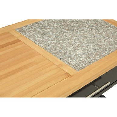 Harlow Glenn Wide Kitchen Trolley with Granite Top - Image 6