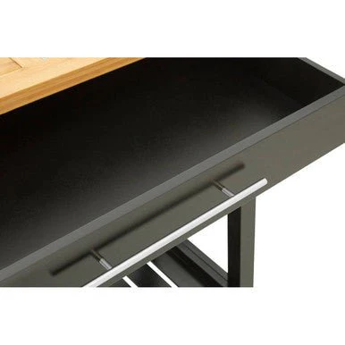 Harlow Glenn Wide Kitchen Trolley with Granite Top - Image 8
