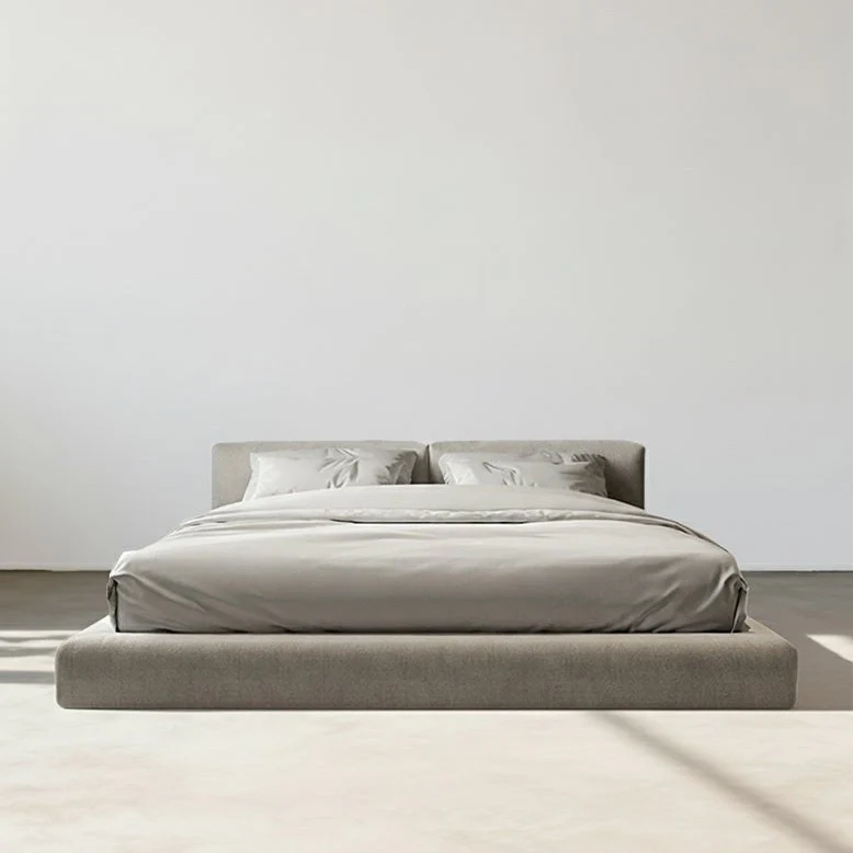 Hassan Modern King Superking Size Bed, Linen