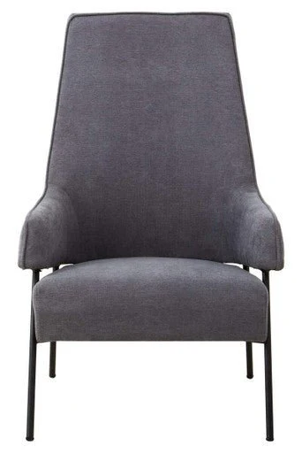 Henia Ash Velvet Chair - Image 2