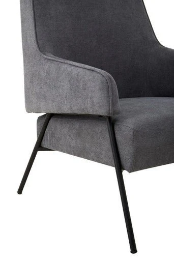 Henia Ash Velvet Chair - Image 3