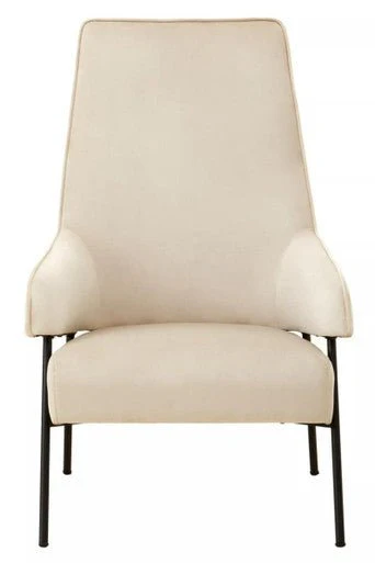 Henia Cream Velvet Chair - Image 2
