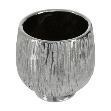 Hesper Small Silver Ceramic Planter - Image 3