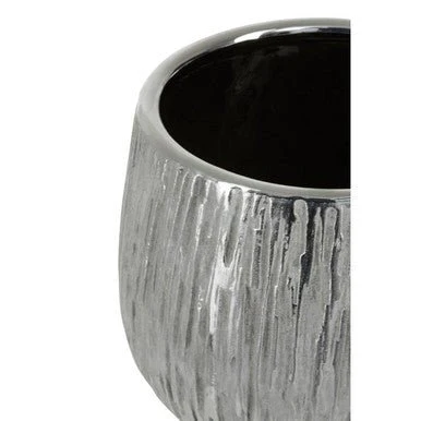 Hesper Small Silver Ceramic Planter - Image 4