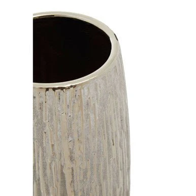 Hesper Small Silver Ceramic Vase - Image 3