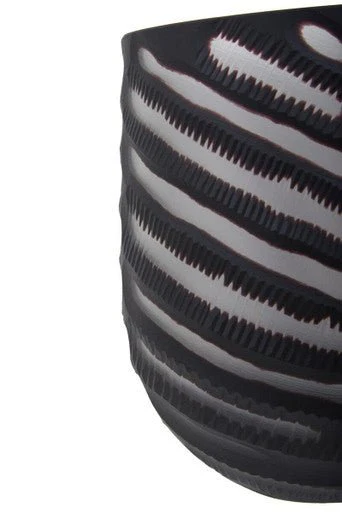 Hessa Small Chevron Cut Vase - Image 5