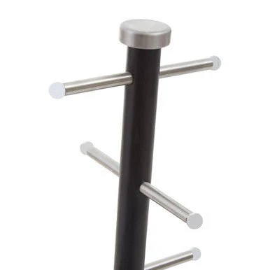 Hirano Matt Black Metal 6 Cup Mug Tree - Image 3