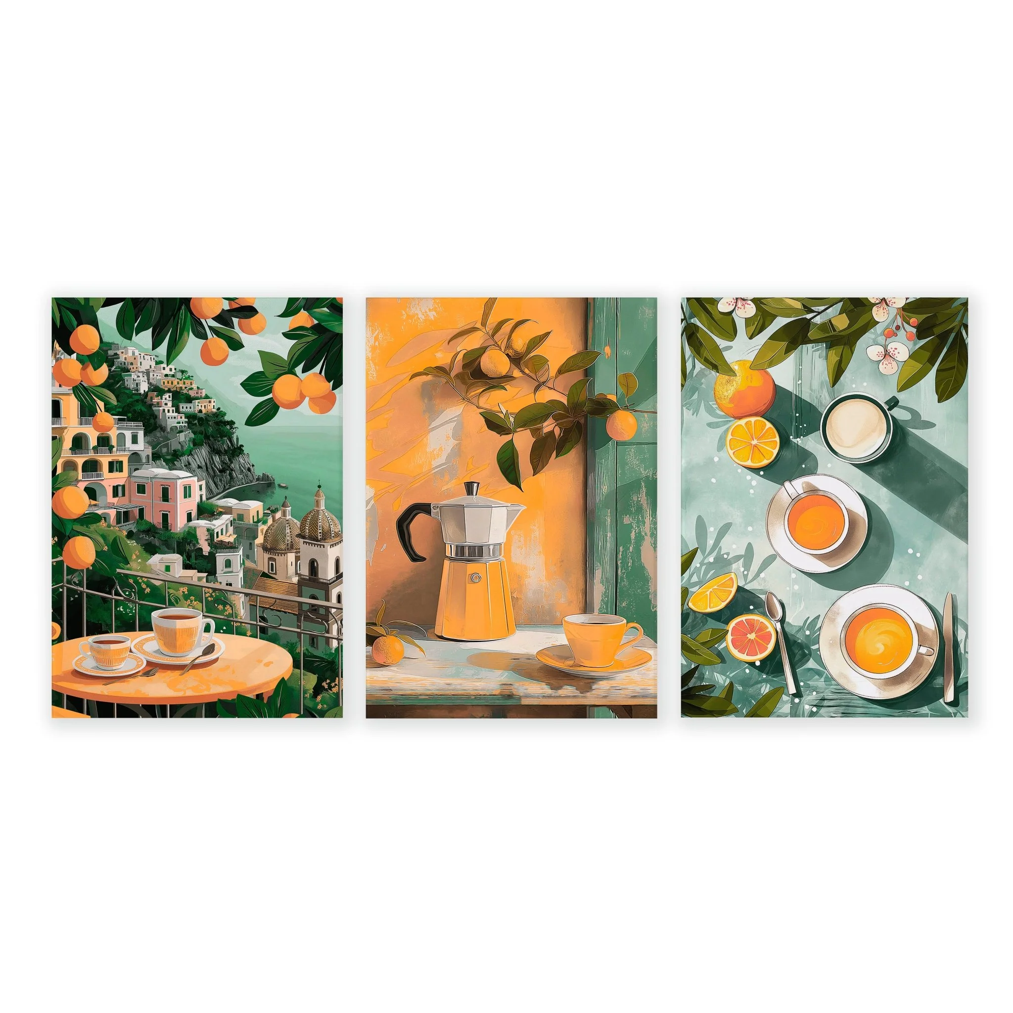 Home Decor Items For Kitchen | Set of 3 Italian Lifestyle Wall art Prints - Image 14
