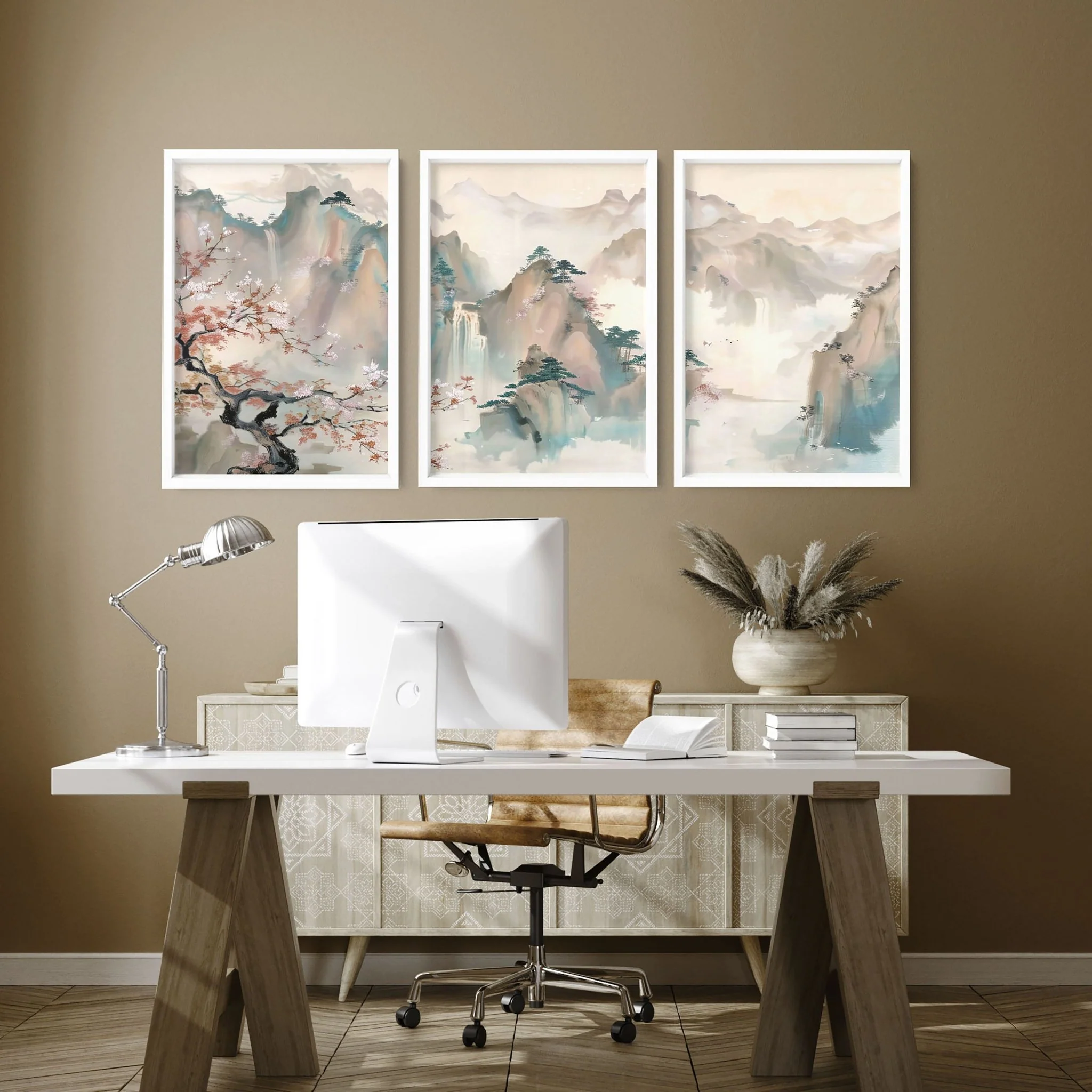 Home Office Art Wall | Set of 3 wall art prints - Image 3