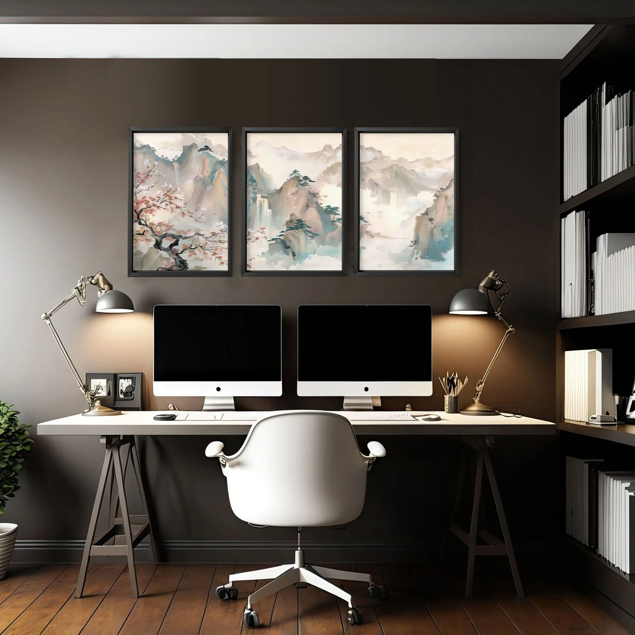 Home Office Art Wall | Set of 3 wall art prints - Image 8