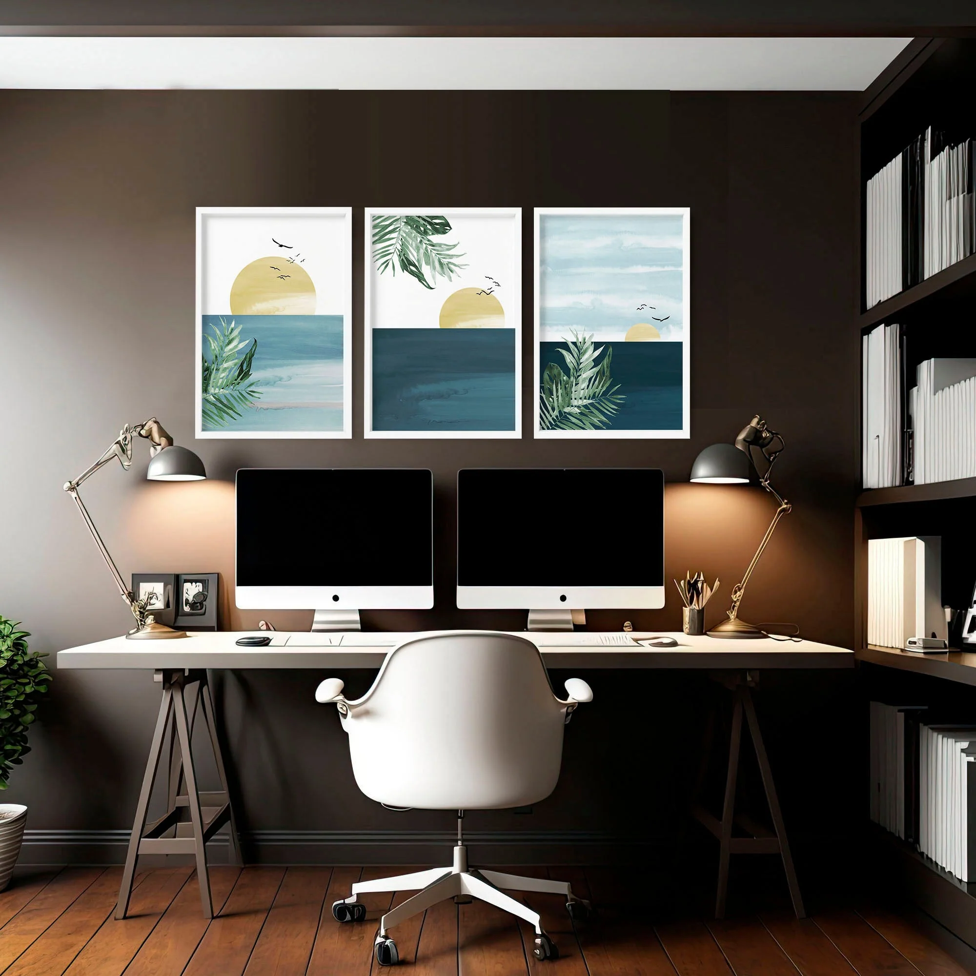 Office artwork | set of 3 Sunset wall art prints - Image 6