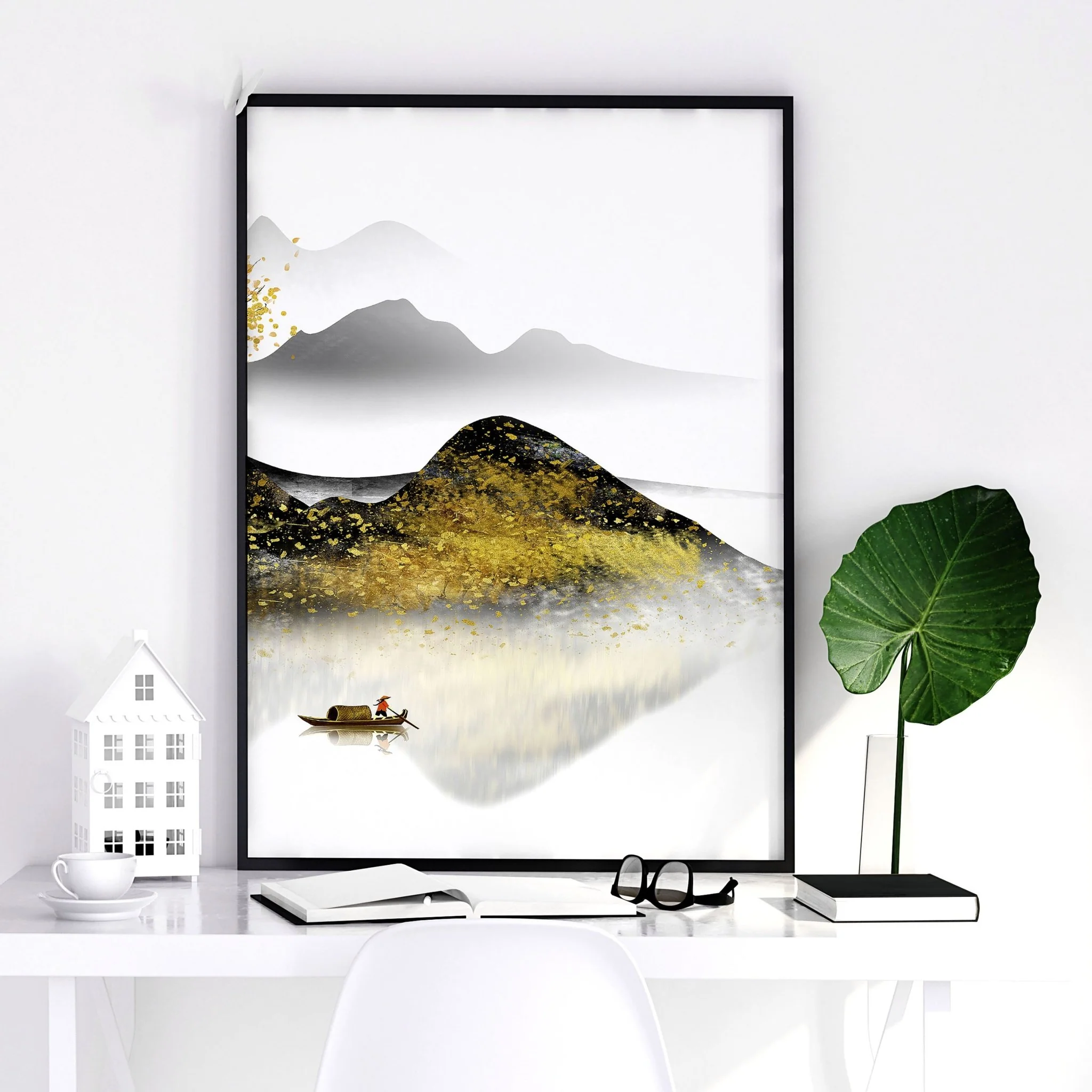 Home office decor ideas | set of 3 Japanese wall art - Image 5