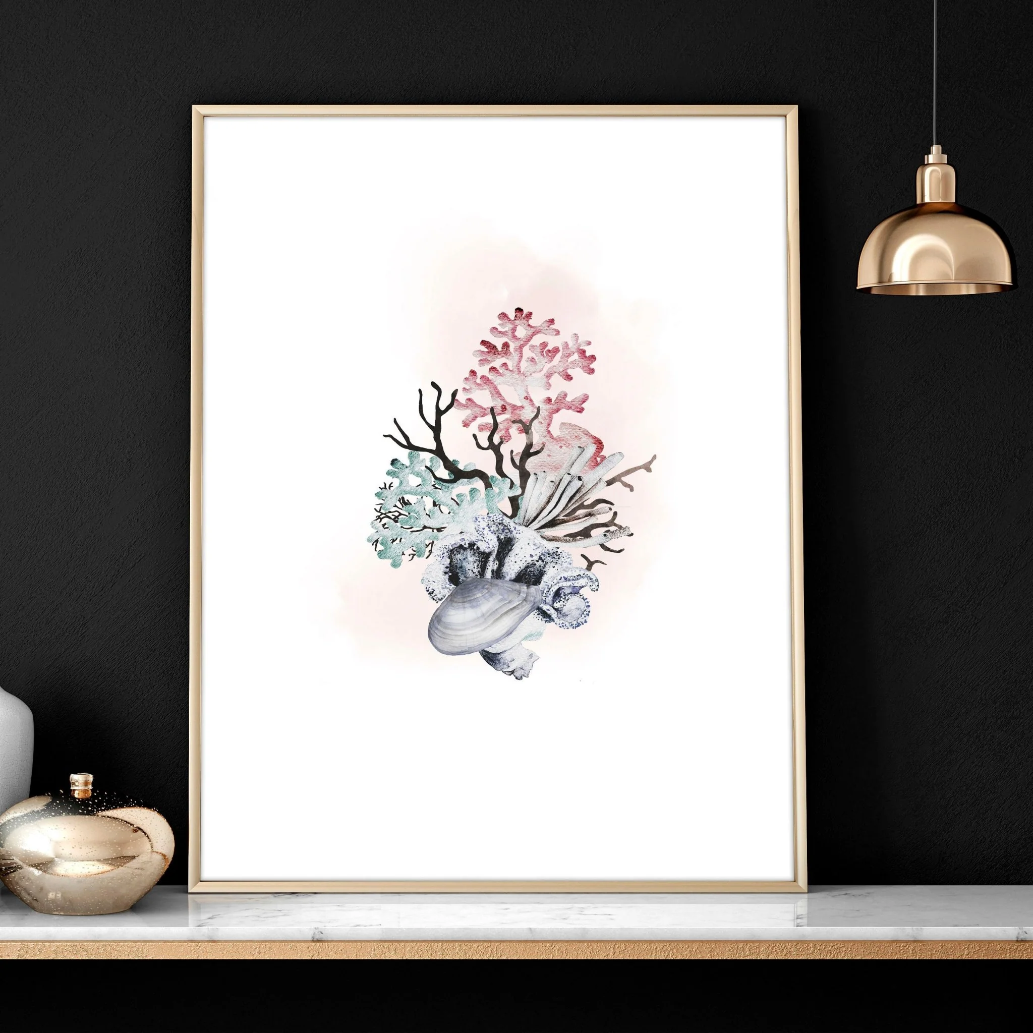 Home office print | set of 3 Seashells wall art prints - Image 5