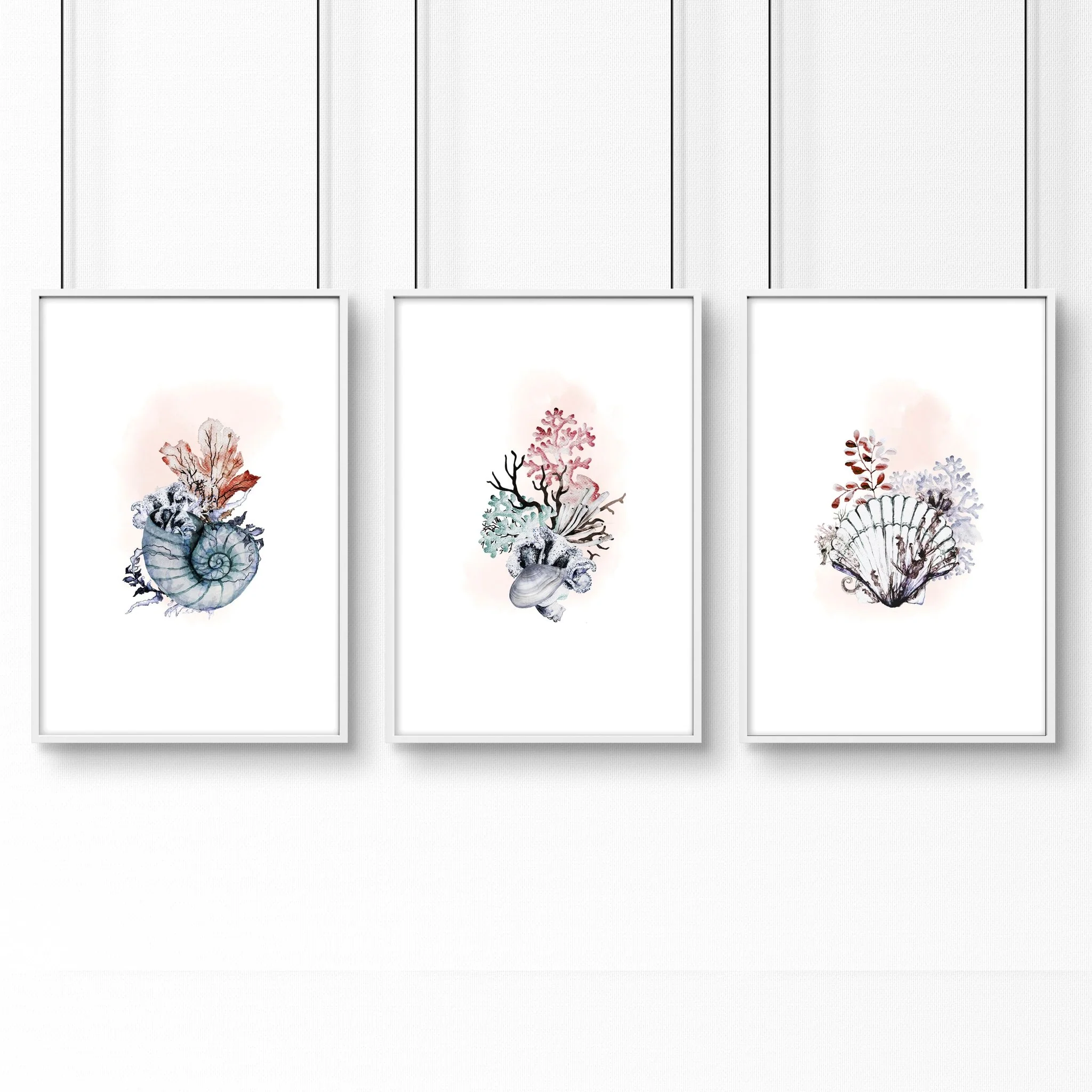 Home office print | set of 3 Seashells wall art prints - Image 8