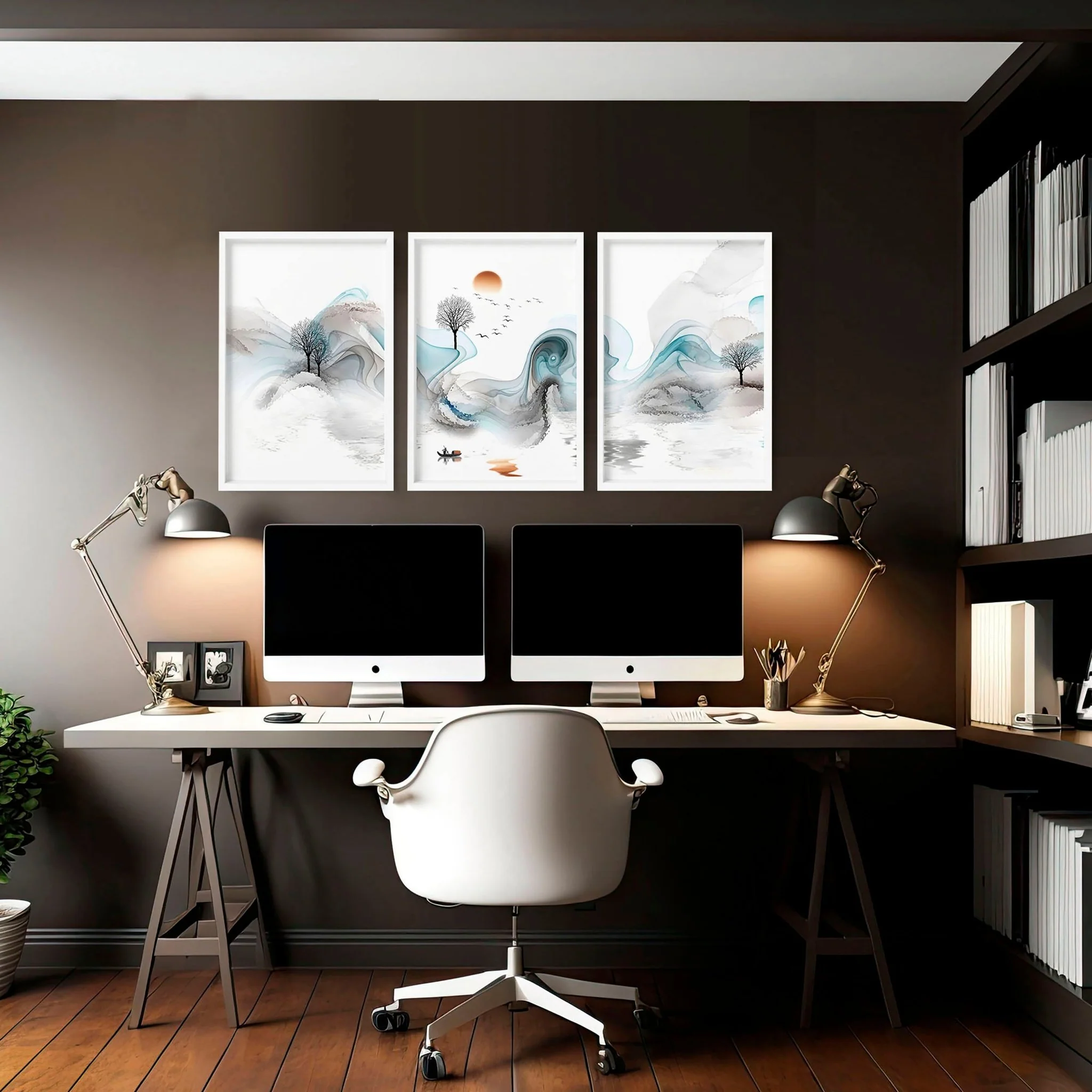 Home office prints | set of 3 framed wall art - Image 8