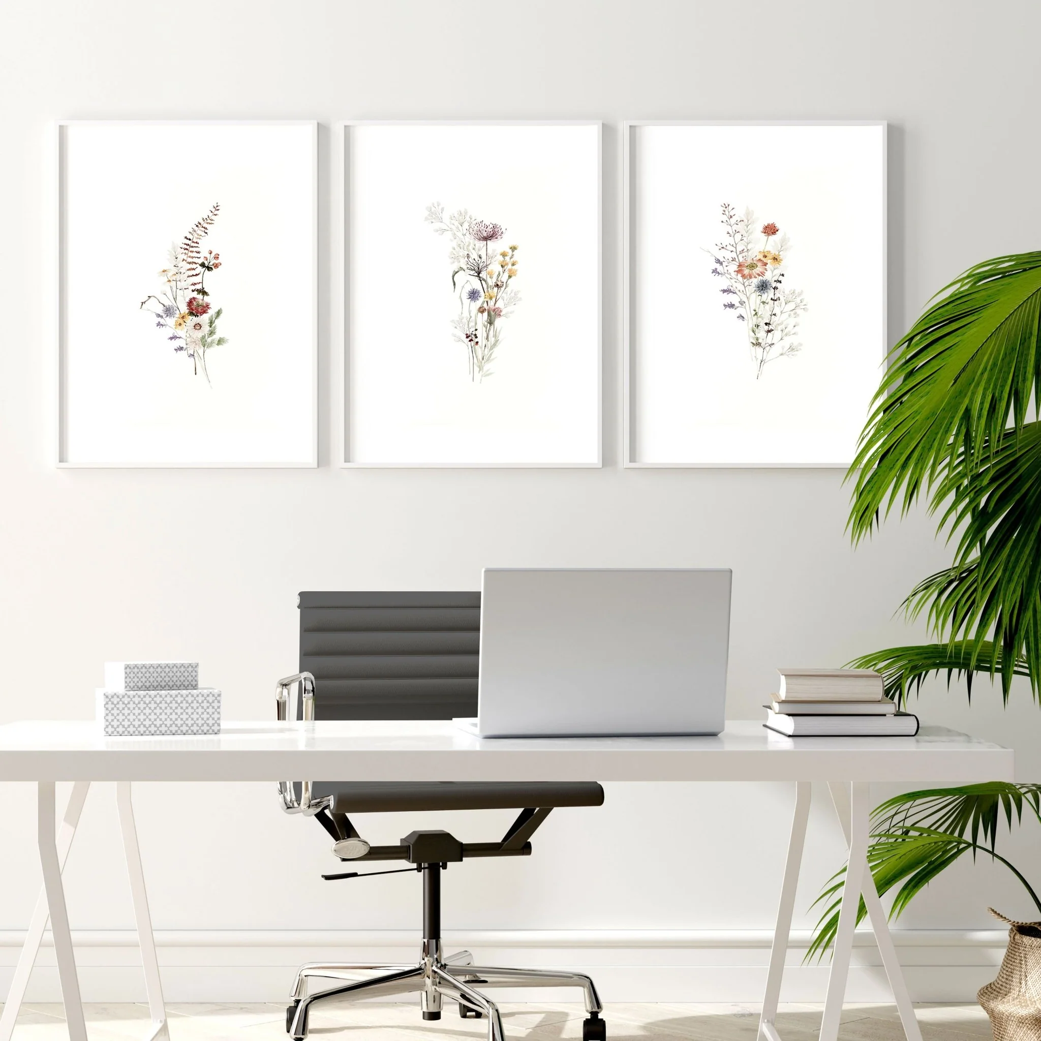 Home Office Wall Decorations | Set of 3 wall art prints - Image 4