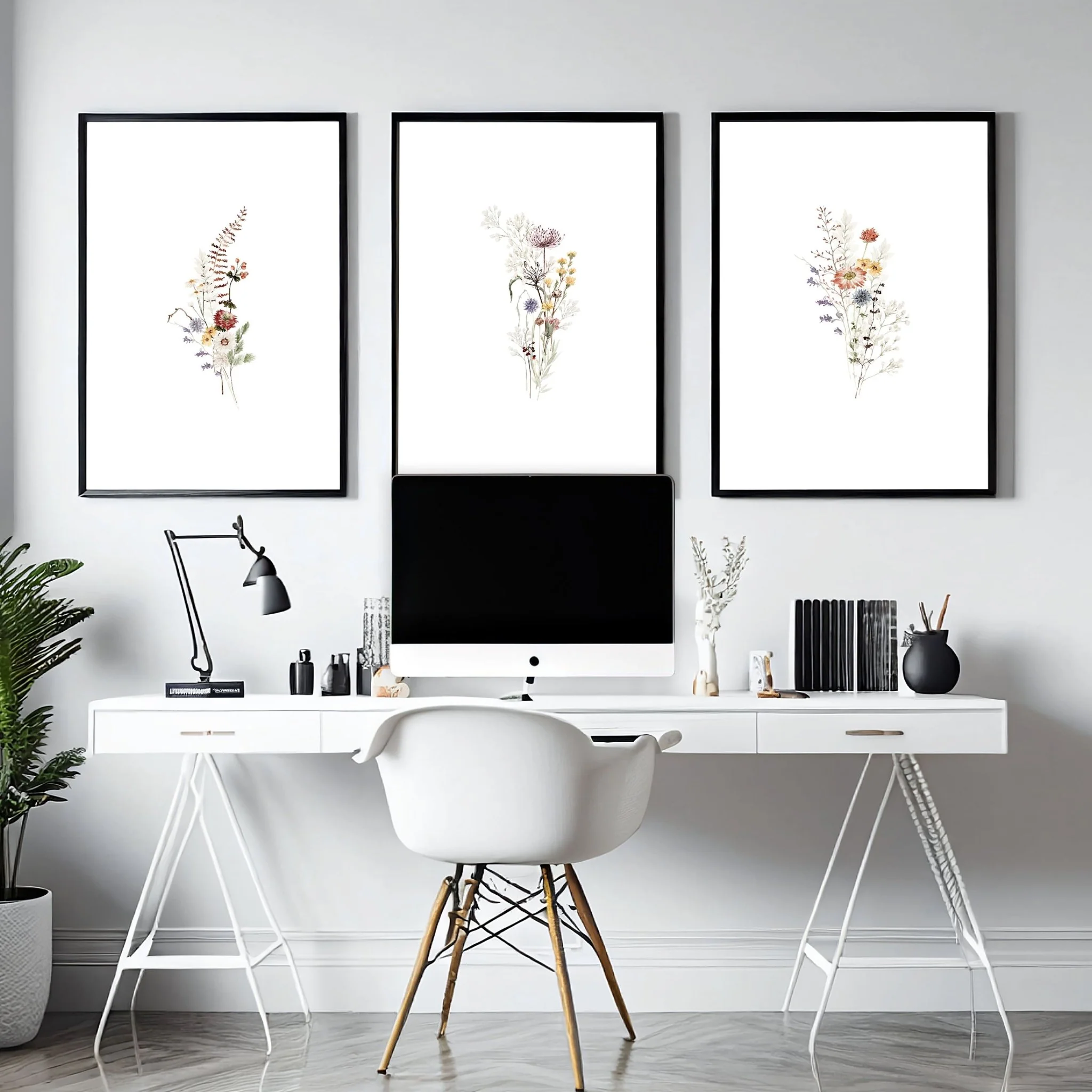 Home Office Wall Decorations | Set of 3 wall art prints - Image 5