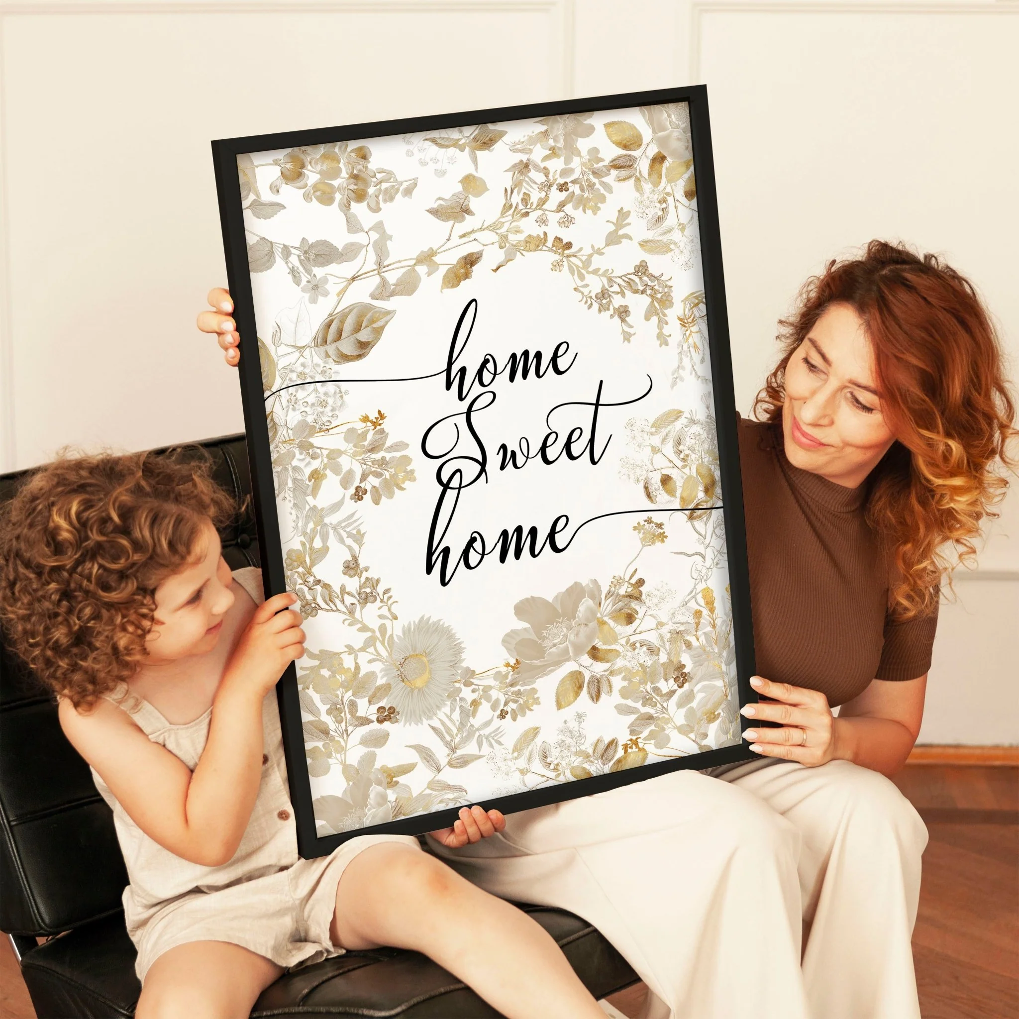 Home Sweet Home Art Print | Set of 1 Welcoming Wall art Print - Image 2