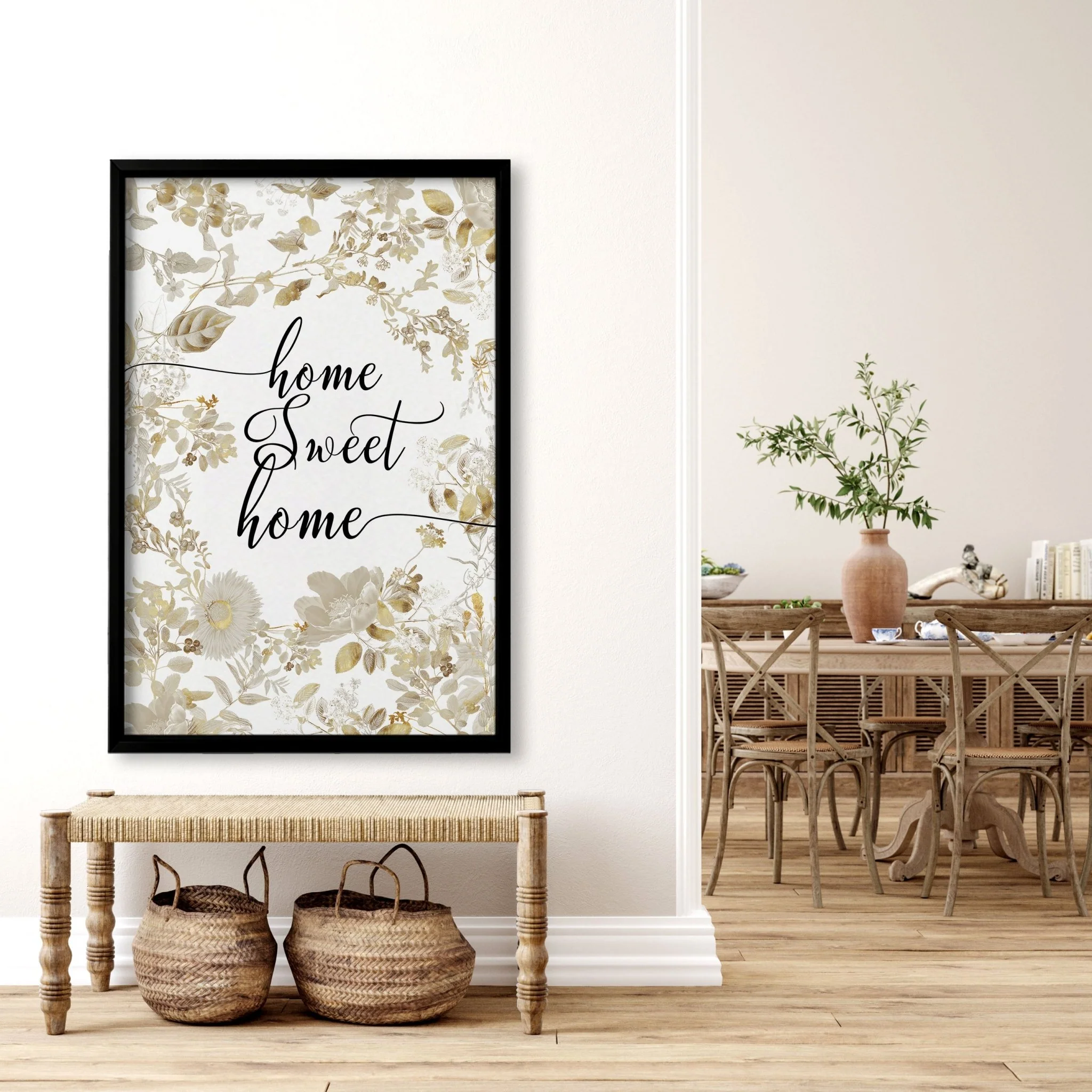 Home Sweet Home Art Print | Set of 1 Welcoming Wall art Print - Image 4