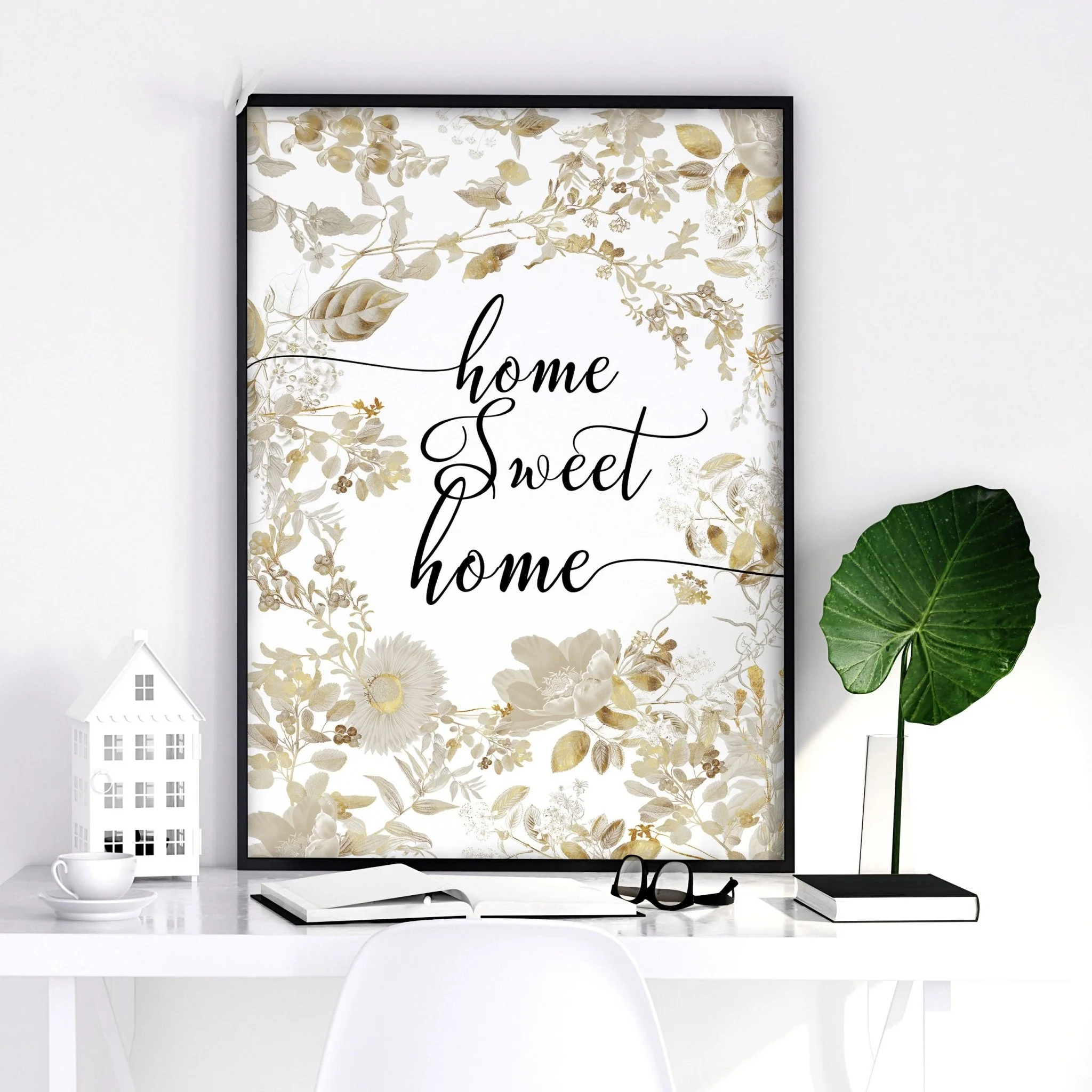 Home Sweet Home Art Print | Set of 1 Welcoming Wall art Print - Image 5