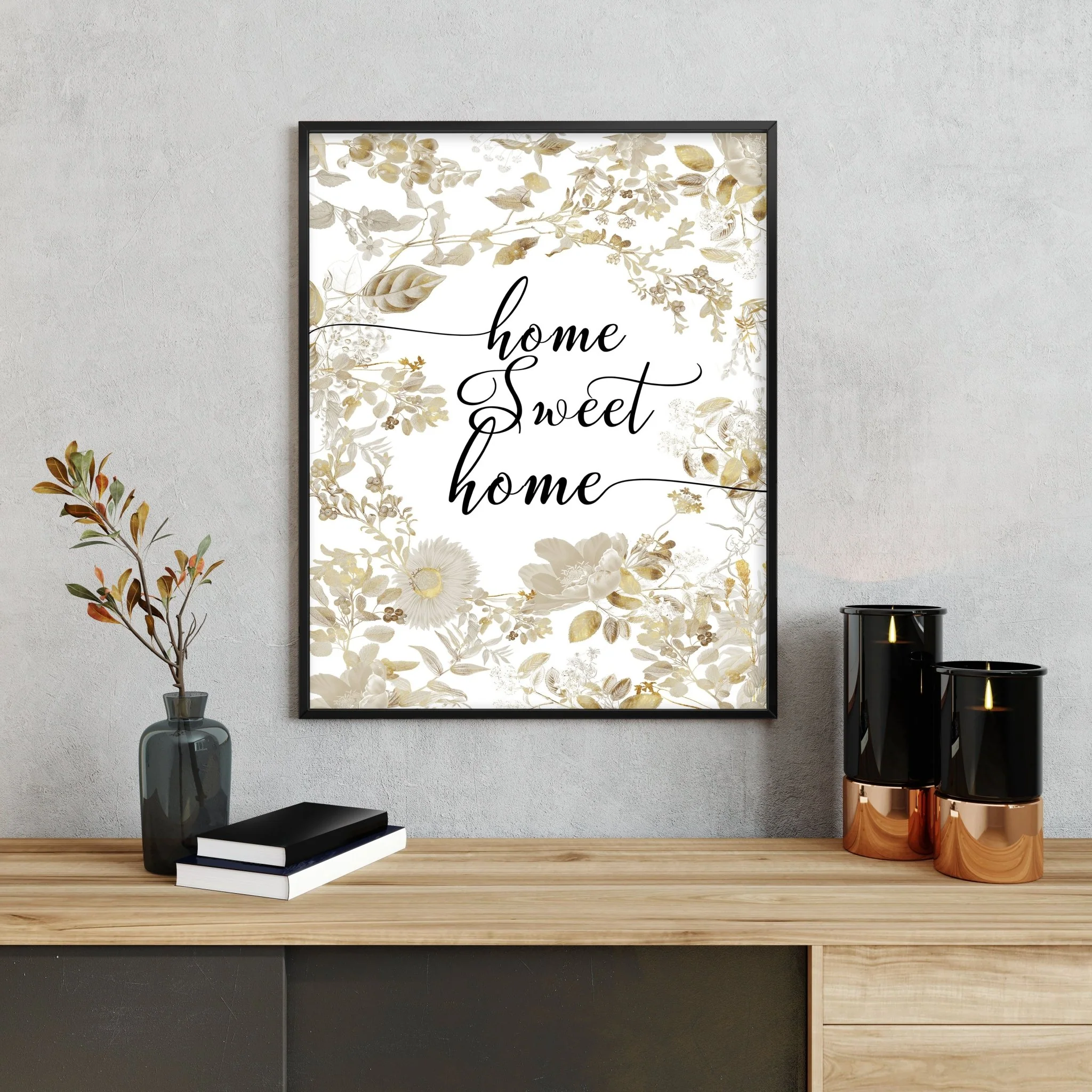 Home Sweet Home Art Print | Set of 1 Welcoming Wall art Print - Image 9