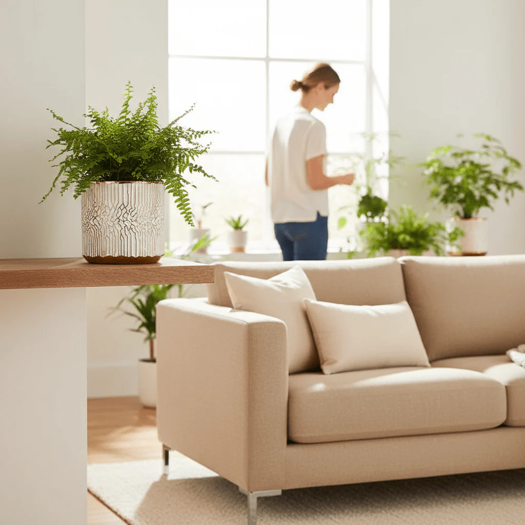Honna Small White Gold Ceramic Planter - Image 2